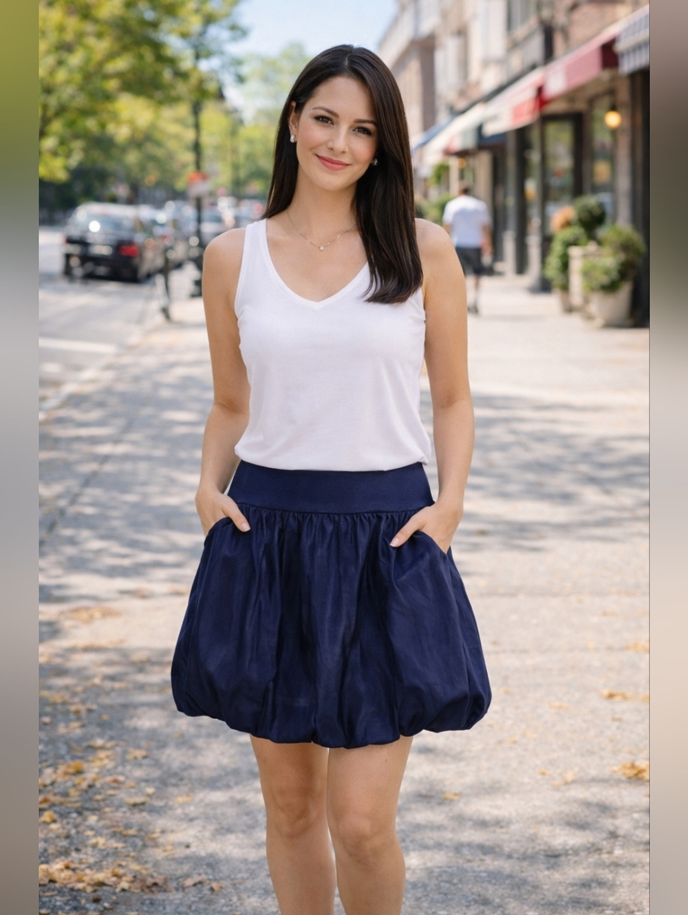 NWT A New Day (From Target) Navy Bubble Mini Skirt Women's Size 4